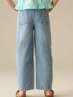 Outlet Angel & Rocket Blue Mollie Barrel Leg Denim Jeans