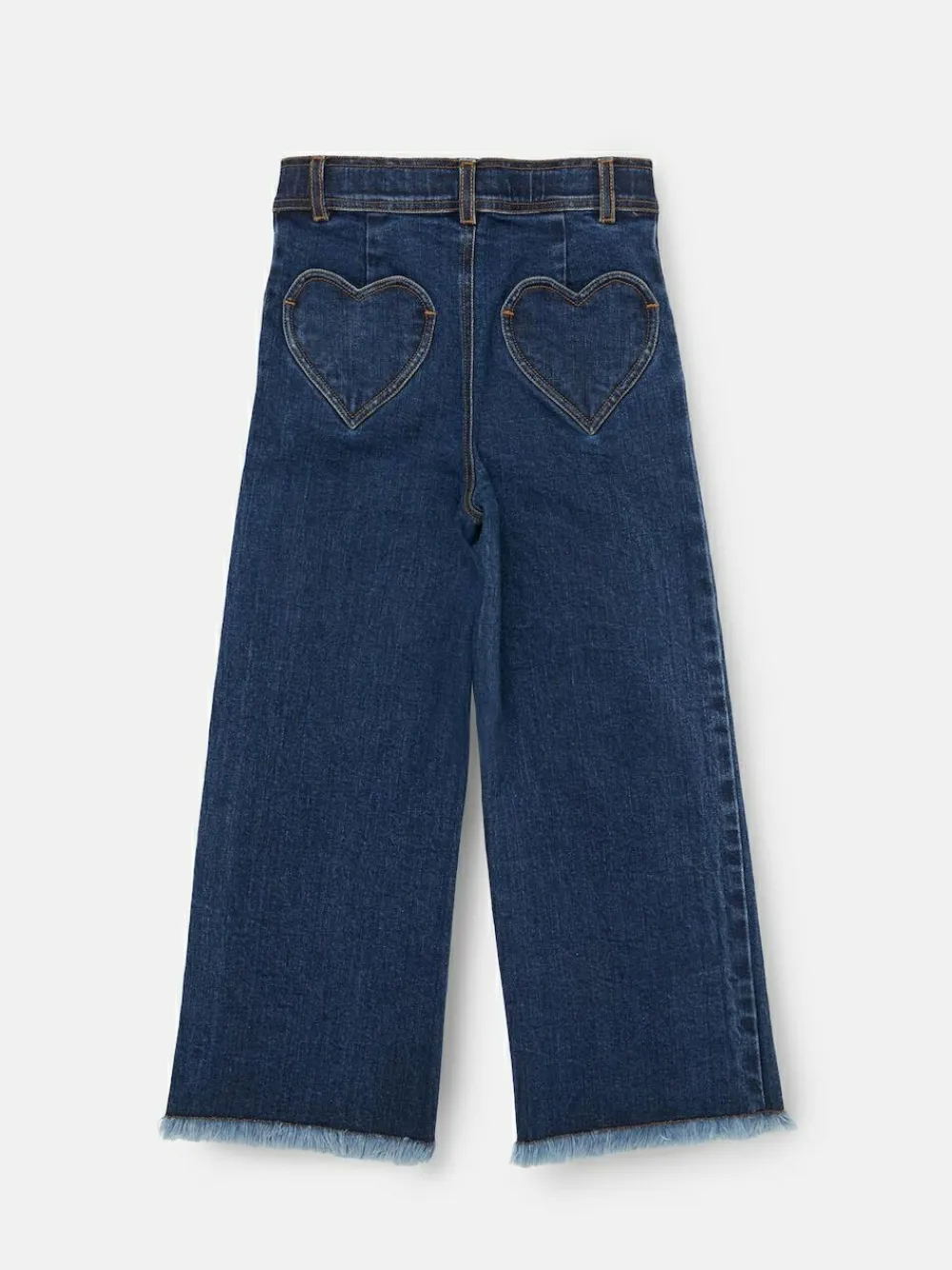 Angel & Rocket Blue Paloma Blue Heart Pocket Cropped Jeans^ Jeans
