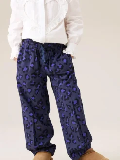 Best Angel & Rocket Blue Robyn Leopard Print Trousers