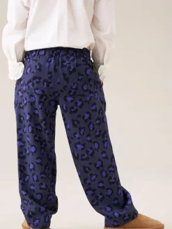 Best Angel & Rocket Blue Robyn Leopard Print Trousers