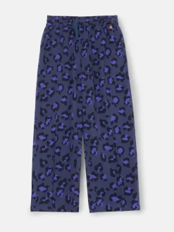 Best Angel & Rocket Blue Robyn Leopard Print Trousers