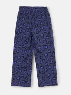 Best Angel & Rocket Blue Robyn Leopard Print Trousers