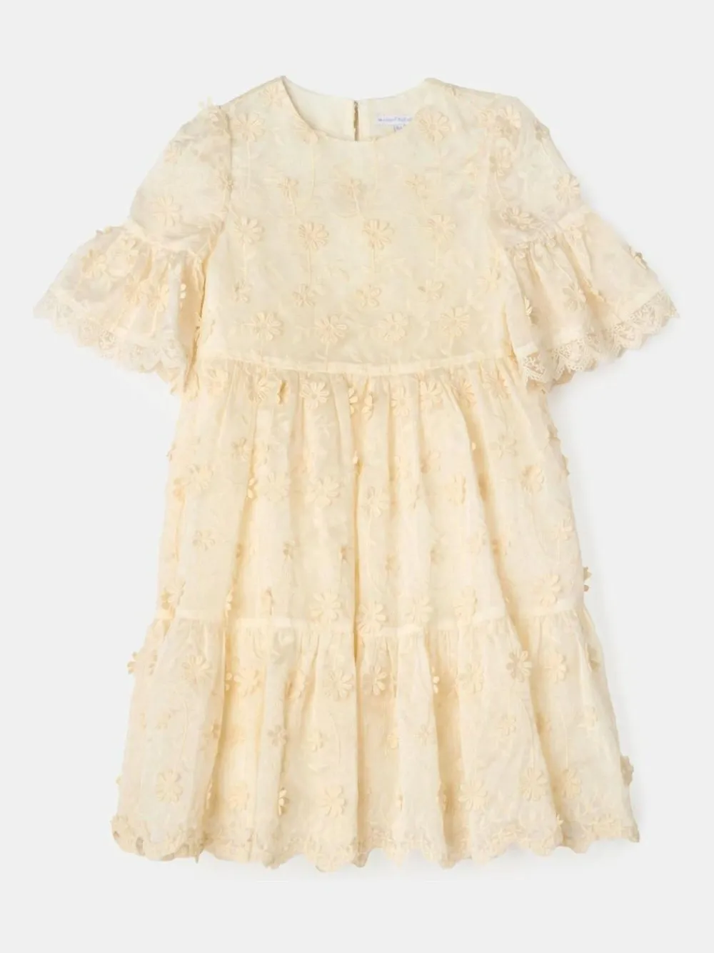 Angel & Rocket Cream Delphine Embellished Swing Dress^ Occasionwear