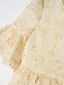 Angel & Rocket Cream Delphine Embellished Swing Dress^ Occasionwear