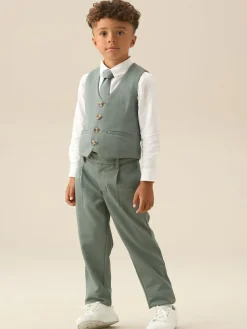 Angel & Rocket Green Benjamin Pleat Front Smart Trousers^BOY Pants & Chinos|Occasionwear