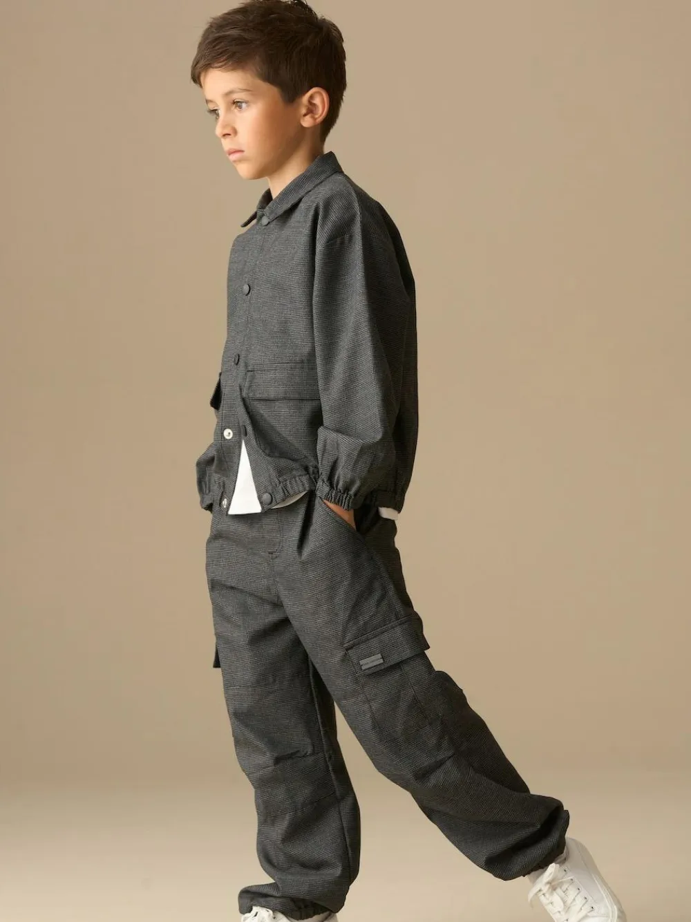 Sale Angel & Rocket Grey Alex Pinstripe Trousers