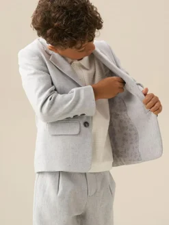 Angel & Rocket Grey Luca Smart Textured Blazer^BOY Suits & Vest