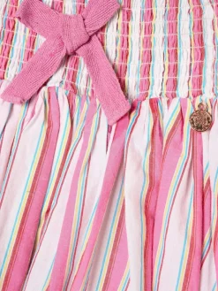 Angel & Rocket Pink Tammy Stripe Shirred Waist Mini Skirt^ Shorts & Skirts