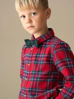 Angel & Rocket Camden Brushed Shirt With Bow Tie^BOY Occasionwear|Shirts