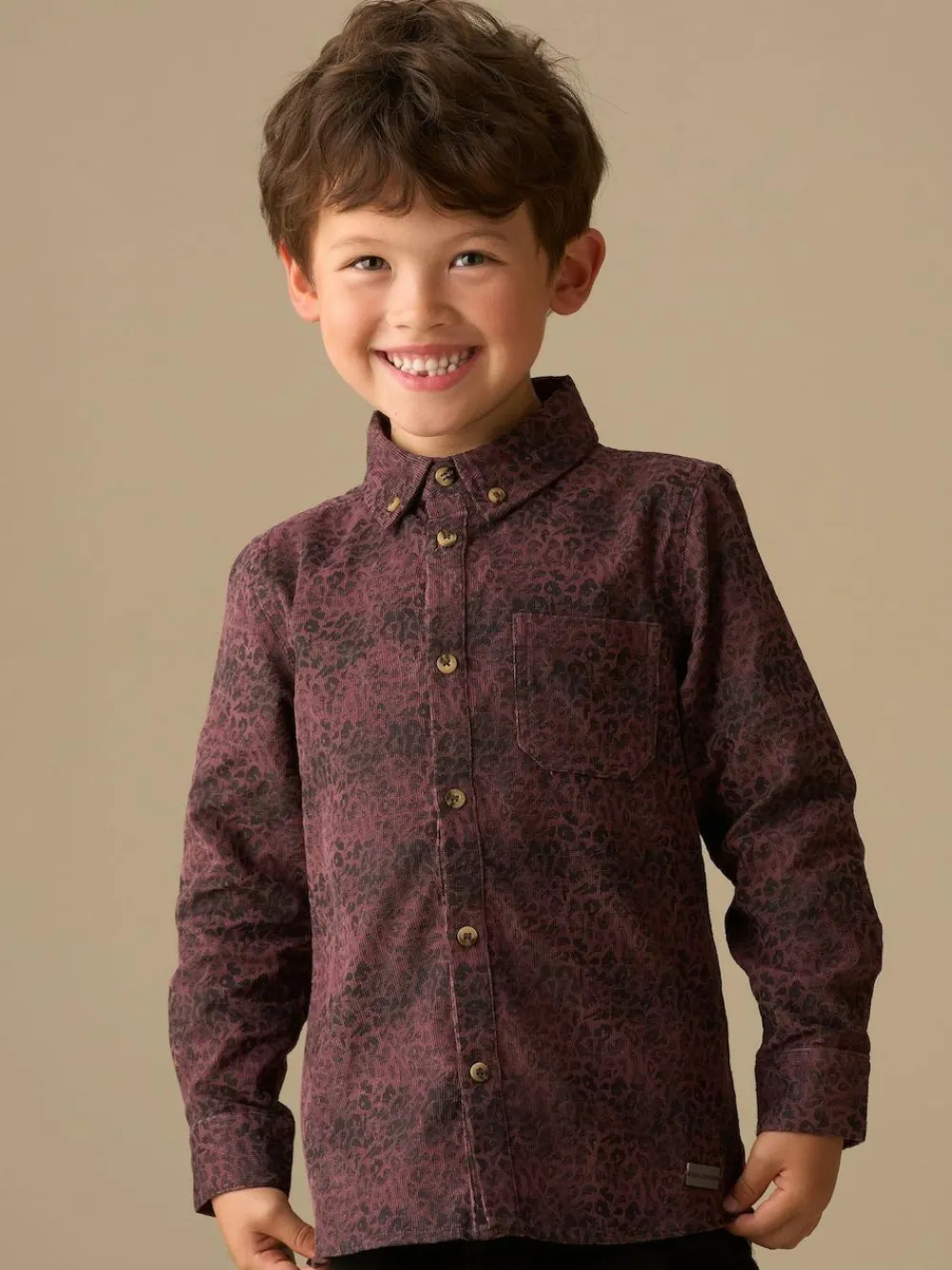 Sale Angel & Rocket Red Hayes Leopard Jacquard Shirt