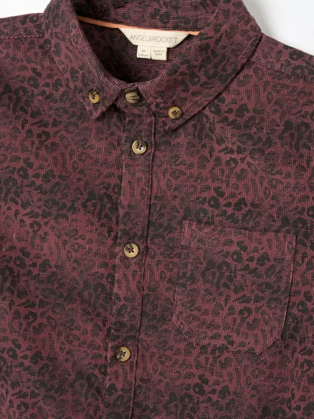 Sale Angel & Rocket Red Hayes Leopard Jacquard Shirt