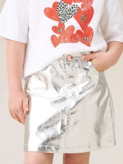 Best Angel & Rocket Silver Mallory Mini Skirt