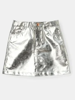 Best Angel & Rocket Silver Mallory Mini Skirt
