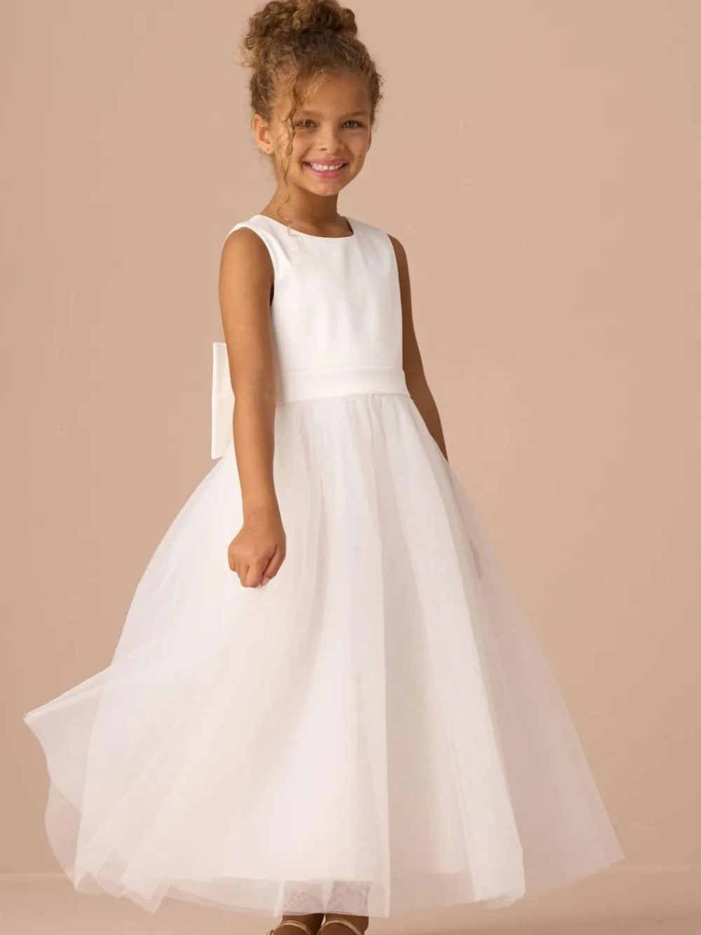 Hot Angel & Rocket White Charlotte Ballerina Bow Dress