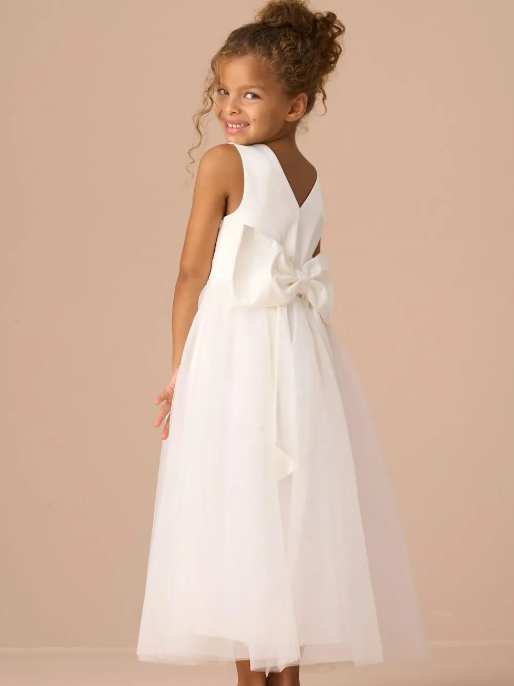 Hot Angel & Rocket White Charlotte Ballerina Bow Dress