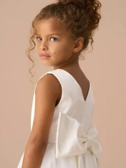 Hot Angel & Rocket White Charlotte Ballerina Bow Dress