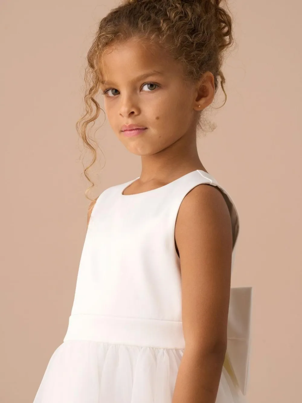 Hot Angel & Rocket White Charlotte Ballerina Bow Dress