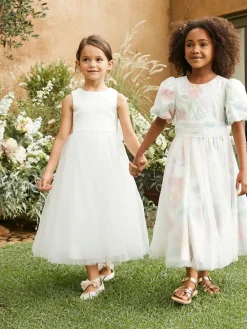 Hot Angel & Rocket White Charlotte Ballerina Bow Dress