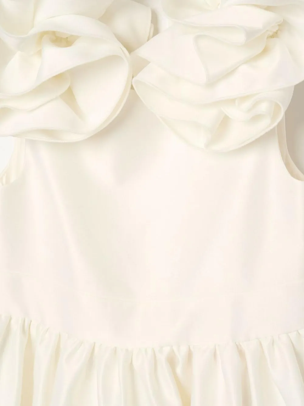 Angel & Rocket White Coco Puff Sleeve Bow Back Dress