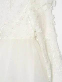 Angel & Rocket White Gabrielle Embellished Mesh Dress^ Dresses|Occasionwear