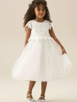 Sale Angel & Rocket White Lucy Lace Ivory Dress