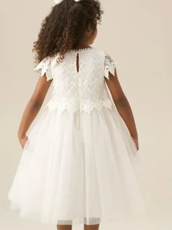 Sale Angel & Rocket White Lucy Lace Ivory Dress