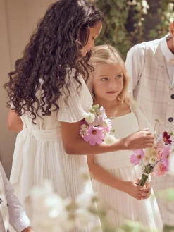 Angel & Rocket Pleated Ballerina Occasion Bow Dress^ Occasionwear|Dresses