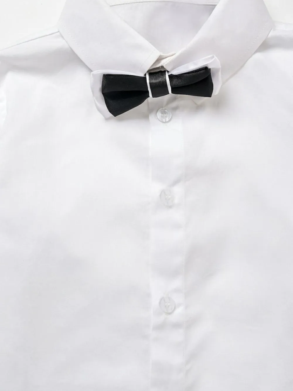 Angel & Rocket White Tuxedo Shirt & Bow Tie^BOY Shirts