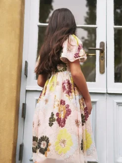 Hot Angel & Rocket White Verity Flower Sequin Dress