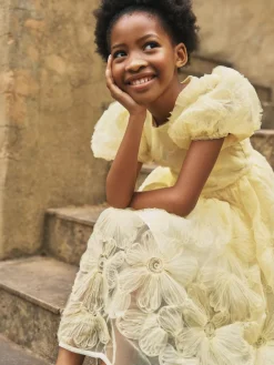 Angel & Rocket Francine Embellished Puff Sleeve Dress^ Occasionwear