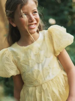 Angel & Rocket Francine Embellished Puff Sleeve Dress^ Occasionwear