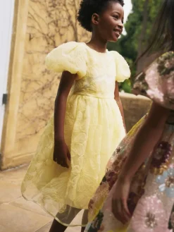 Angel & Rocket Francine Embellished Puff Sleeve Dress^ Occasionwear