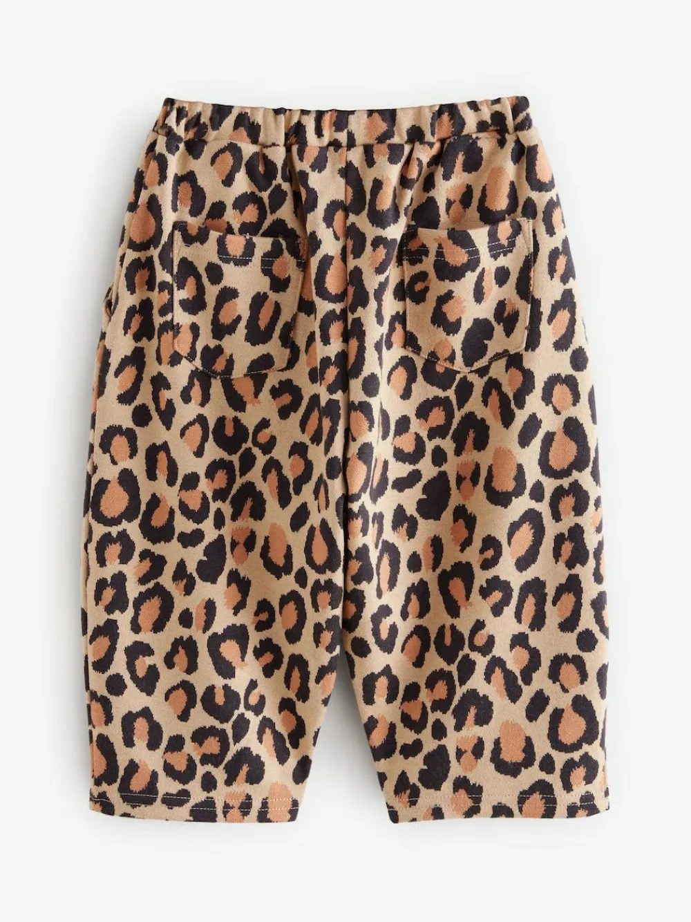 Next Animal Leopard Print Textured Barrel Leg Trousers (3mths-7yrs)^ Baby Girls|Pants & Leggings