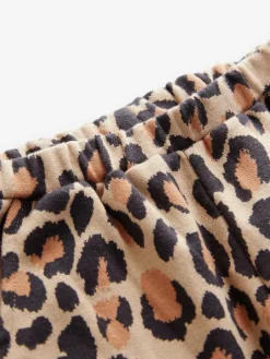 Next Animal Leopard Print Textured Barrel Leg Trousers (3mths-7yrs)^ Baby Girls|Pants & Leggings