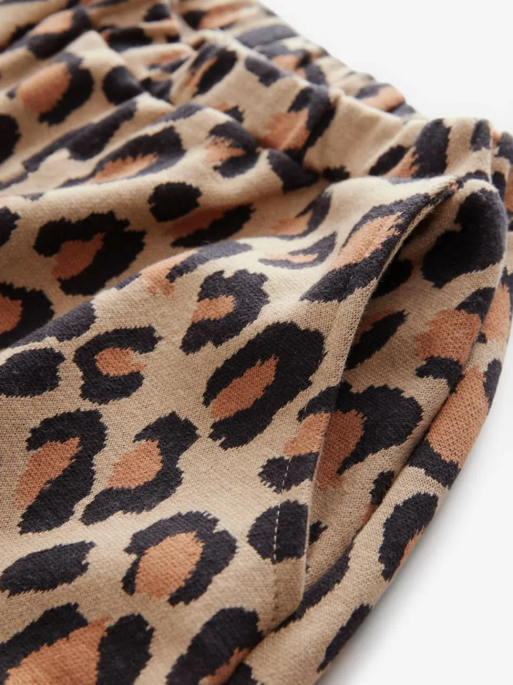 Next Animal Leopard Print Textured Barrel Leg Trousers (3mths-7yrs)^ Baby Girls|Pants & Leggings