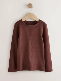 Clearance Next Animal Long Sleeve Ribbed T-Shirts 4 Pack (3-16yrs)