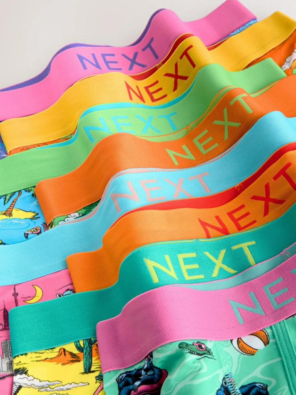 Sale Next A-Front Boxers 8 Pack Animal Placement Print