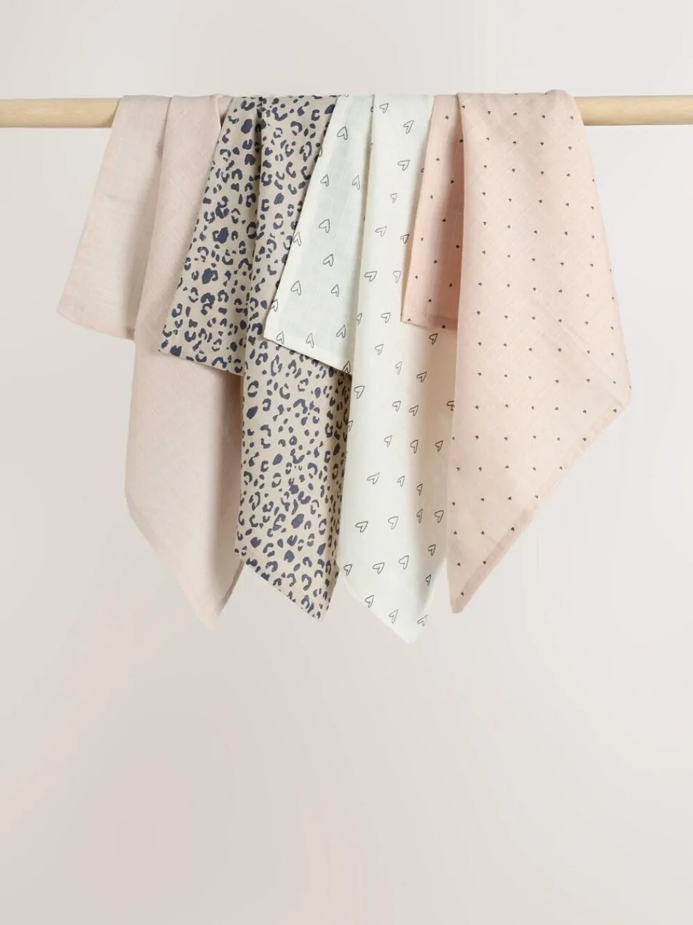 Next Animal Print Baby Muslin Cloths 4 Pack^ Unisex|Newborn Accessories