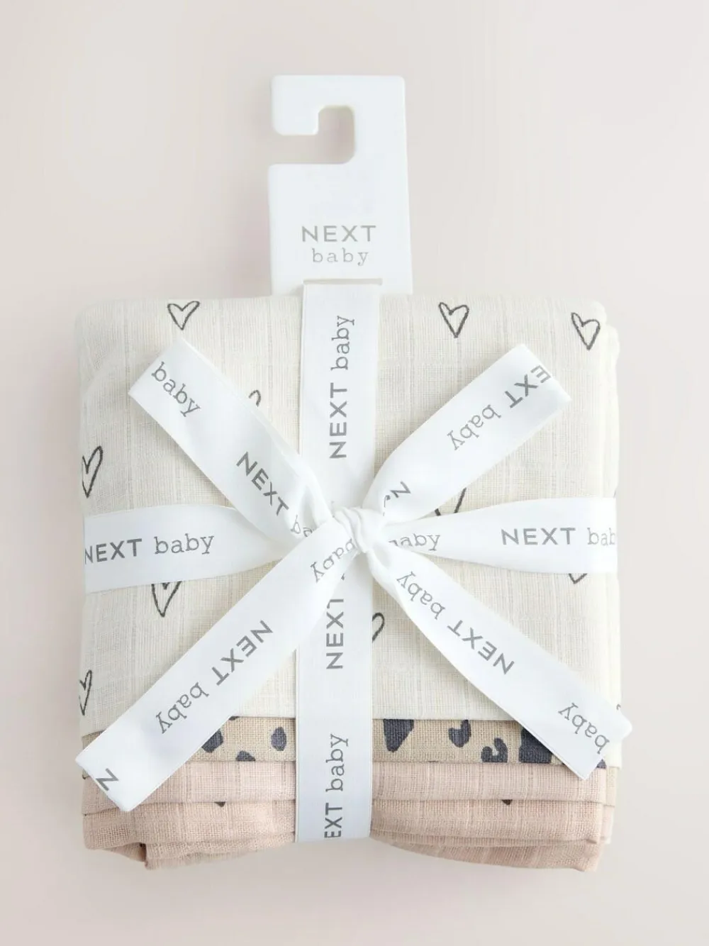 Next Animal Print Baby Muslin Cloths 4 Pack^ Unisex|Newborn Accessories