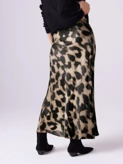 Next Animal Print Maternity Satin Maxi Skirt^Women Skirts