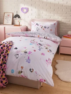 Next Printed Polycotton Duvet Cover and Pillowcase Bedding Set Animal Print