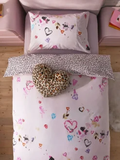 Next Printed Polycotton Duvet Cover and Pillowcase Bedding Set Animal Print