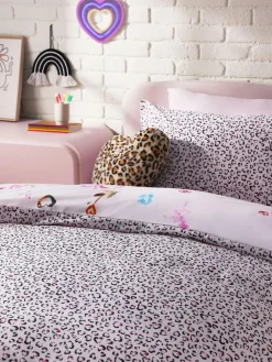 Next Printed Polycotton Duvet Cover and Pillowcase Bedding Set Animal Print