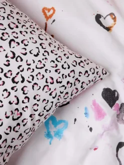 Next Printed Polycotton Duvet Cover and Pillowcase Bedding Set Animal Print