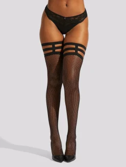 Best Ann Summers Black Leg Harness Fishnet Black Tights