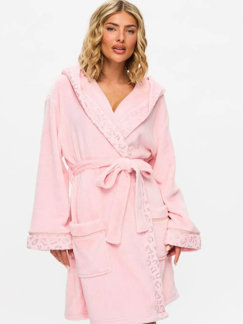 Best Ann Summers Signature Sparkle Fluffy Robe Pink
