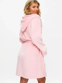 Best Ann Summers Signature Sparkle Fluffy Robe Pink