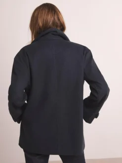 Hot JD Williams Anthology By Blue Premium Wool Blend Pea Coat