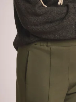 Clearance JD Williams Anthology By Premium Ponte Wide Leg Trousers Green