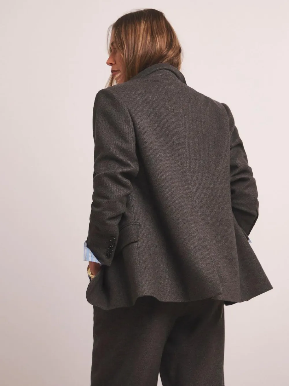 JD Williams Anthology By Grey Premium Herringbone Single Breasted Blazer